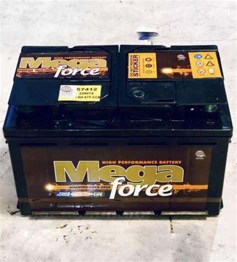 megaforce battery price list|Mega Force DIN74 57412 (74AMPS) Maintenance Free .